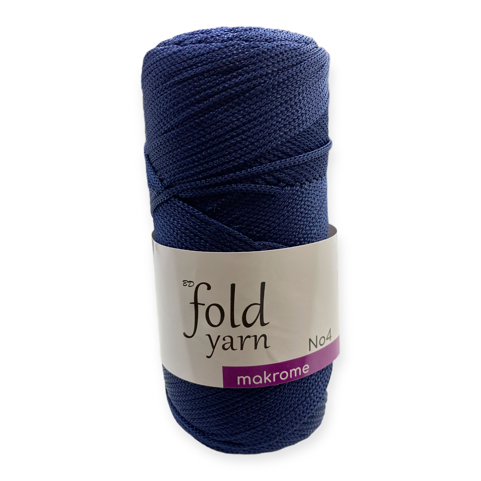 Fold Yarn, Polyester Makrome İpi No:4 Lacivert