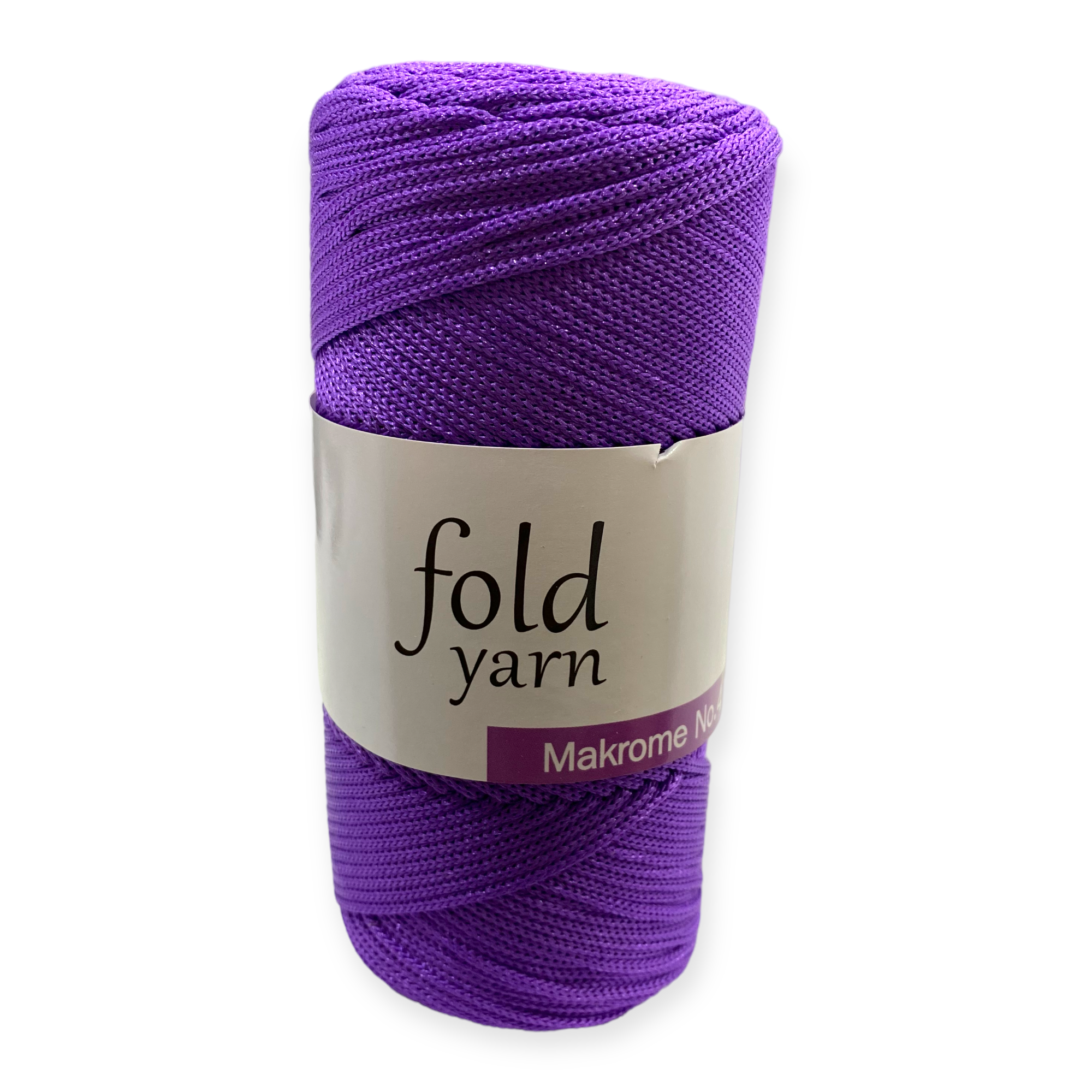 Fold Yarn, Polyester Makrome İpi No:4 Mor