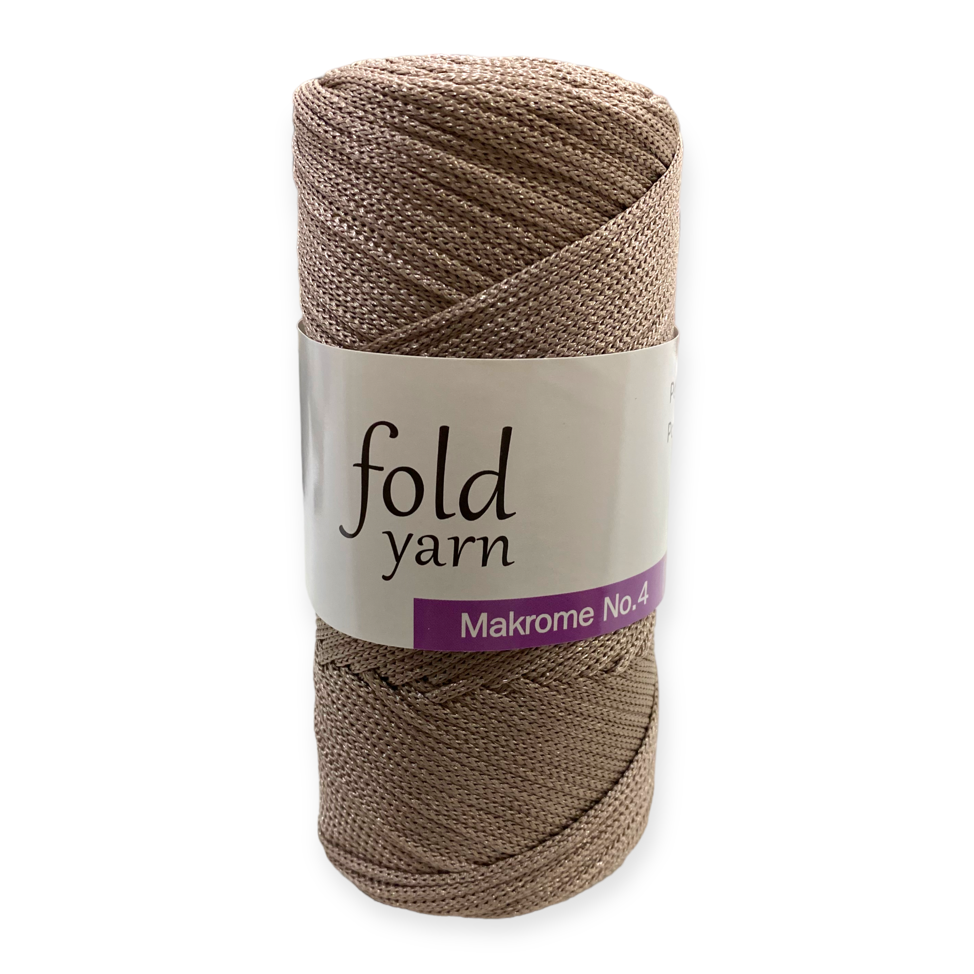 Fold Yarn, Polyester Makrome İpi No:4 Vizon