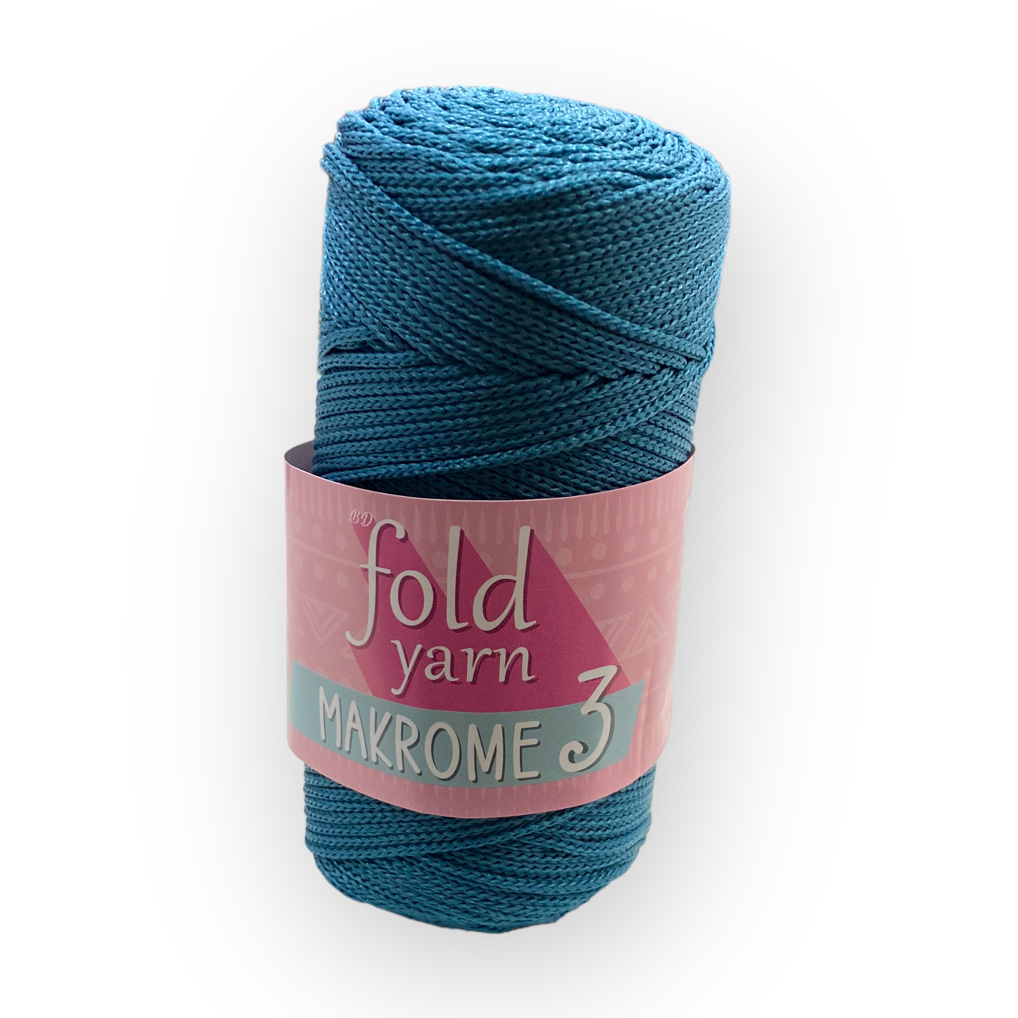 Fold Yarn, Polyester Makrome No:3 Turkuaz