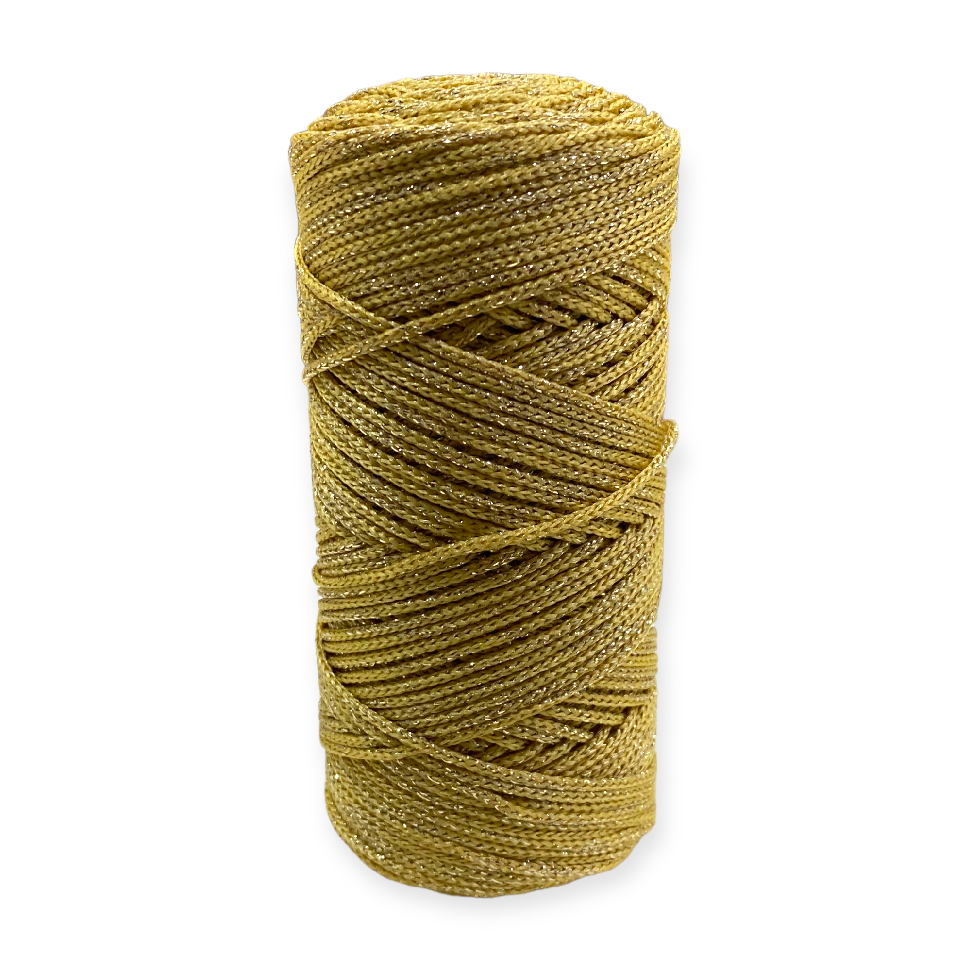 Fold Yarn, Simli Makrome İpi Altın