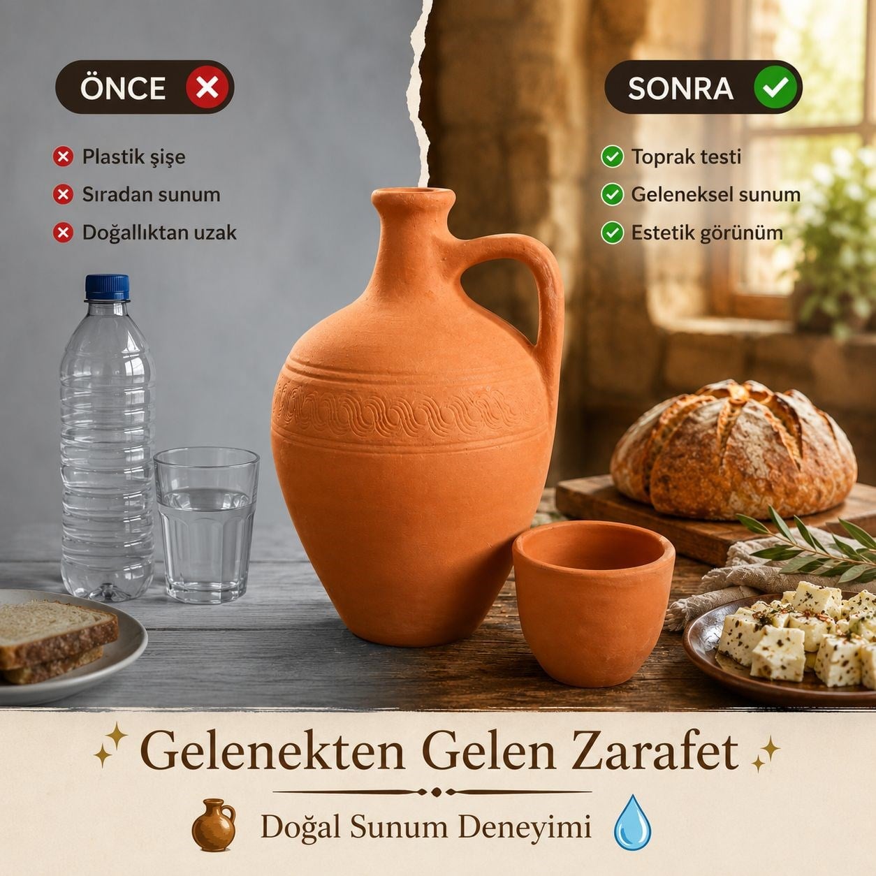 Geleneksel Toprak Testi – Doğallığın ve Kültürün Zarif Yansıması