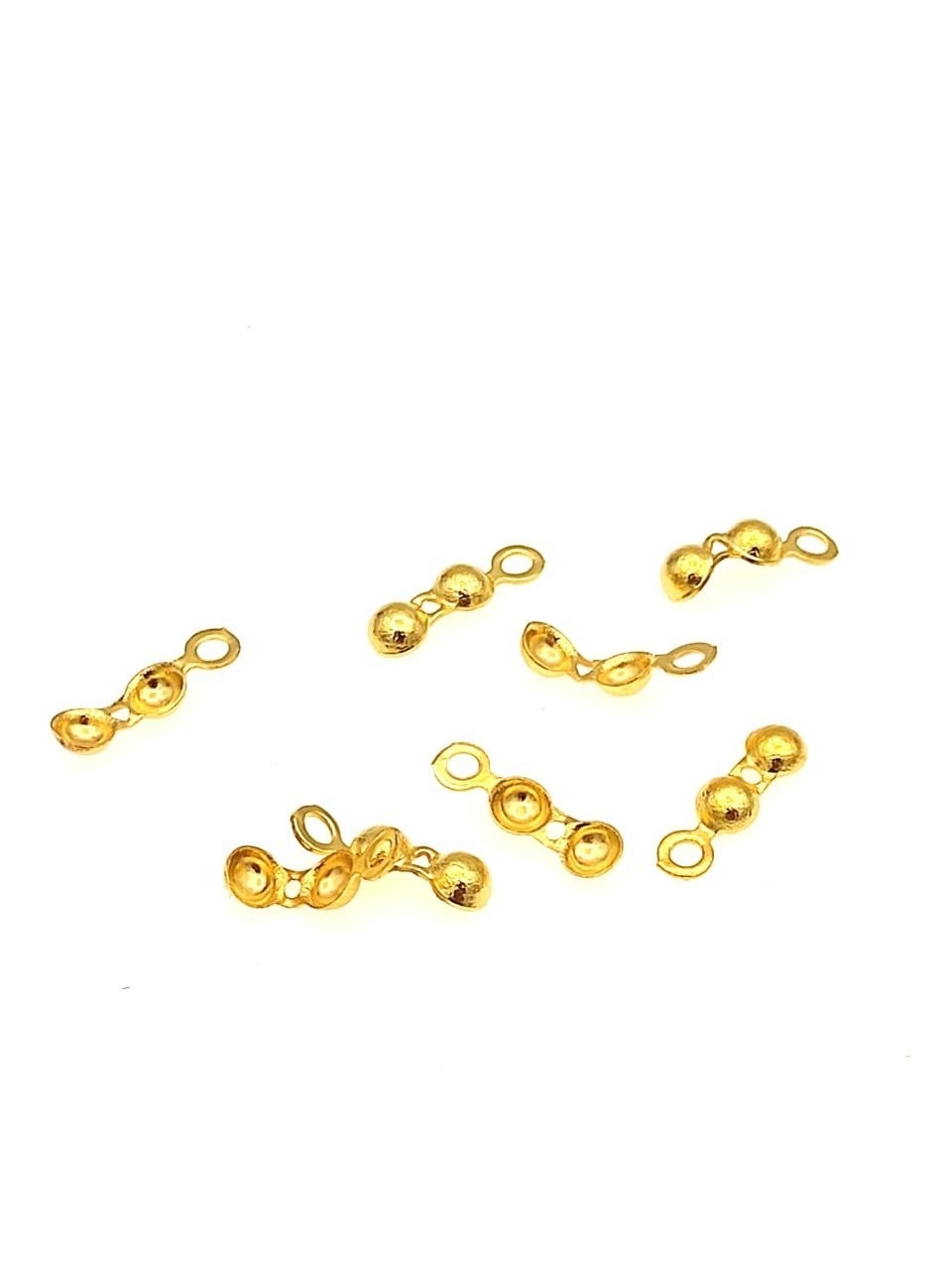 Gold Kaplama Kararmaz Pirinç Kapama - 6 Adet