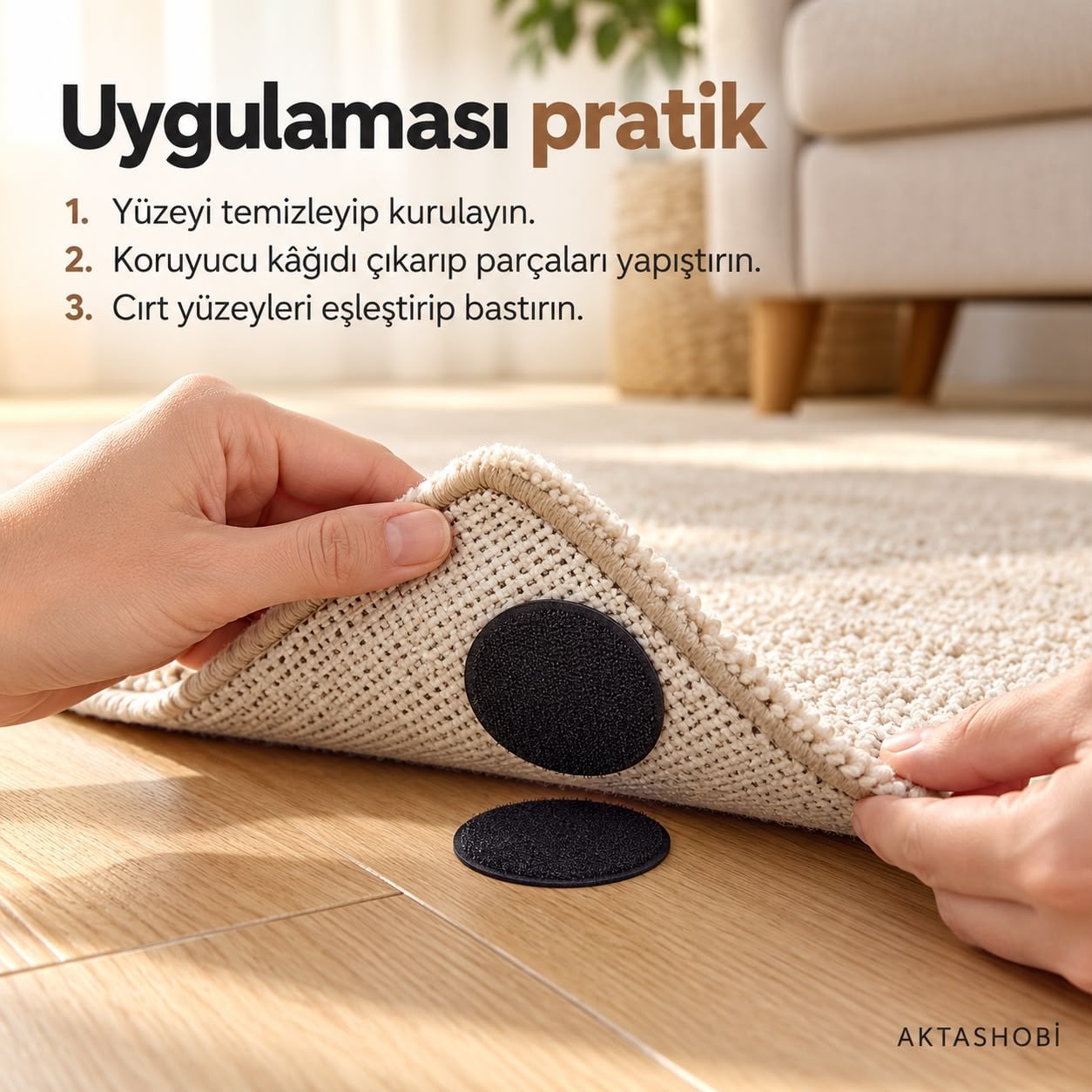 Halı, Kilim ve Paspas Kaydırmaz Cırt – 10 Set