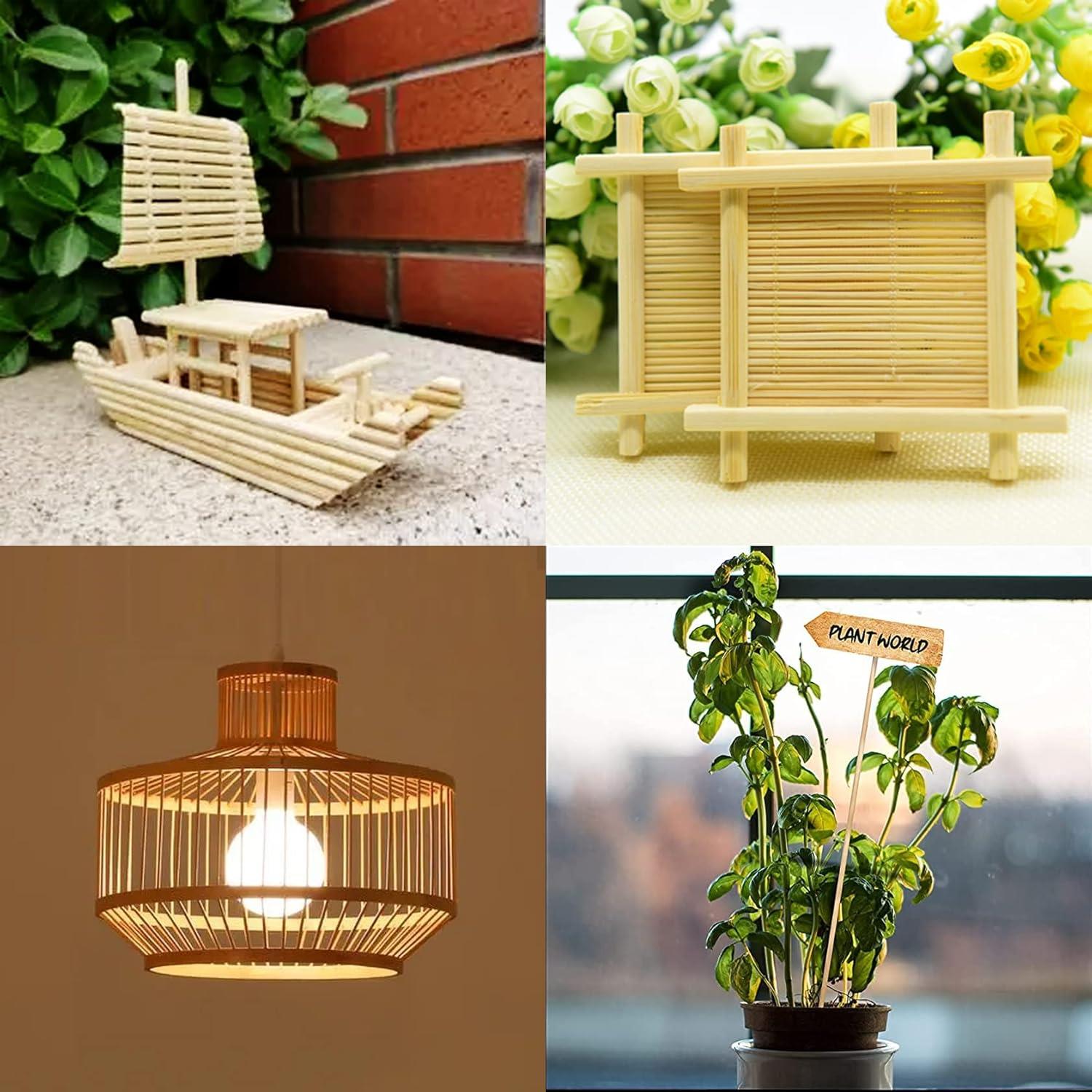 Ham Ahşap Bambu Şiş Çubuklar (100 Adet)