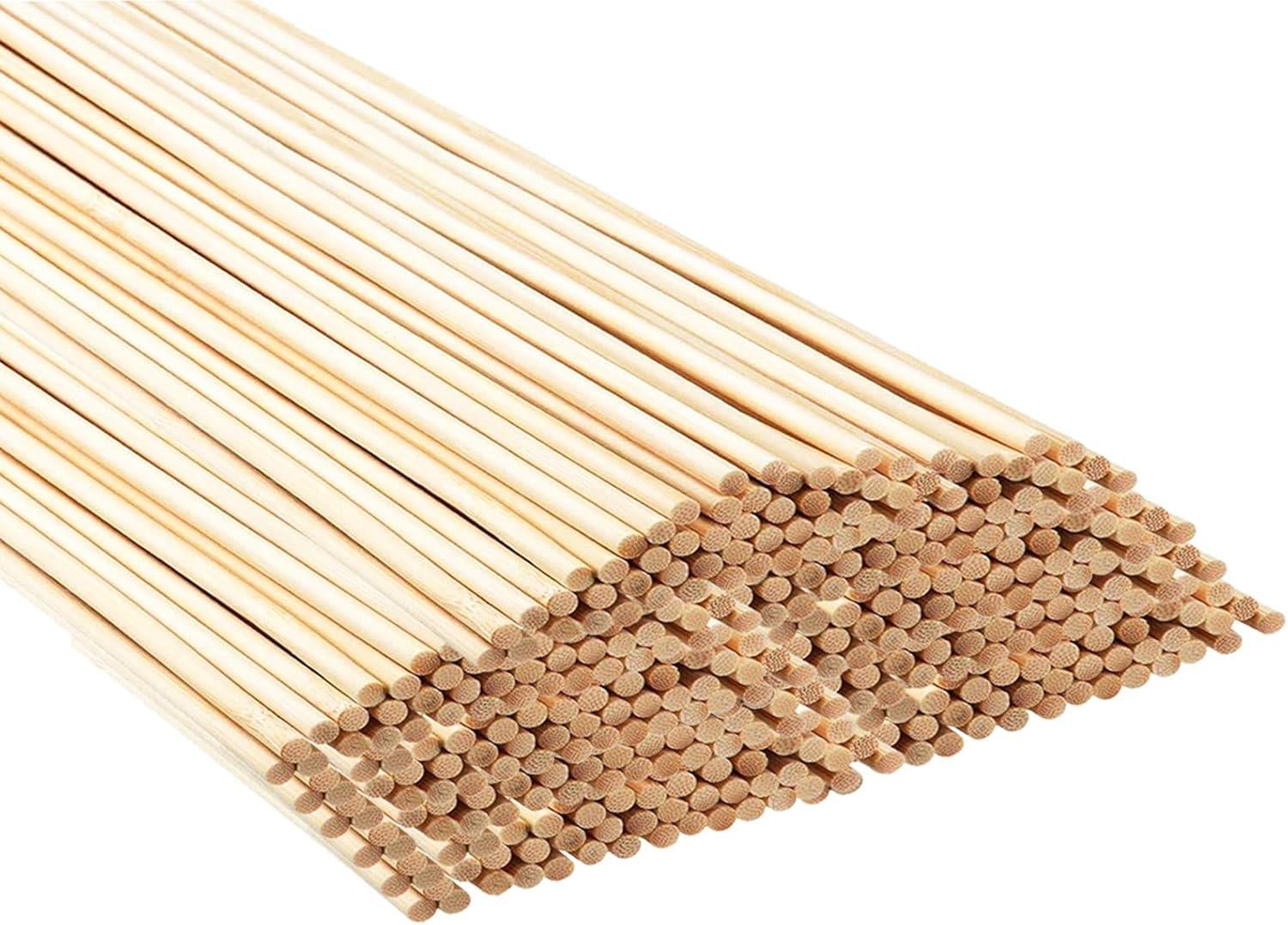 Ham Ahşap Bambu Şiş Çubuklar (100 Adet)