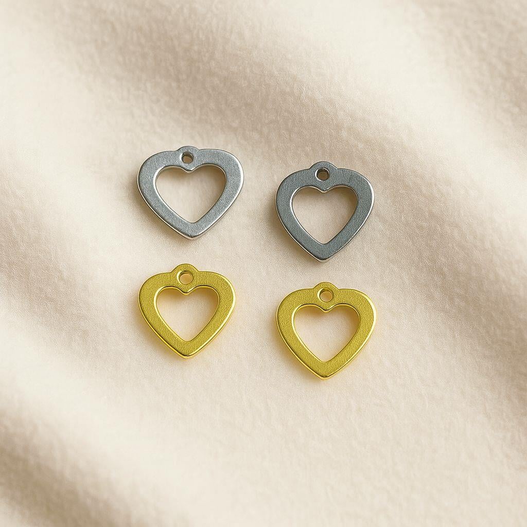 İnce Kalp Sallantı Pullar 5GR. Paket