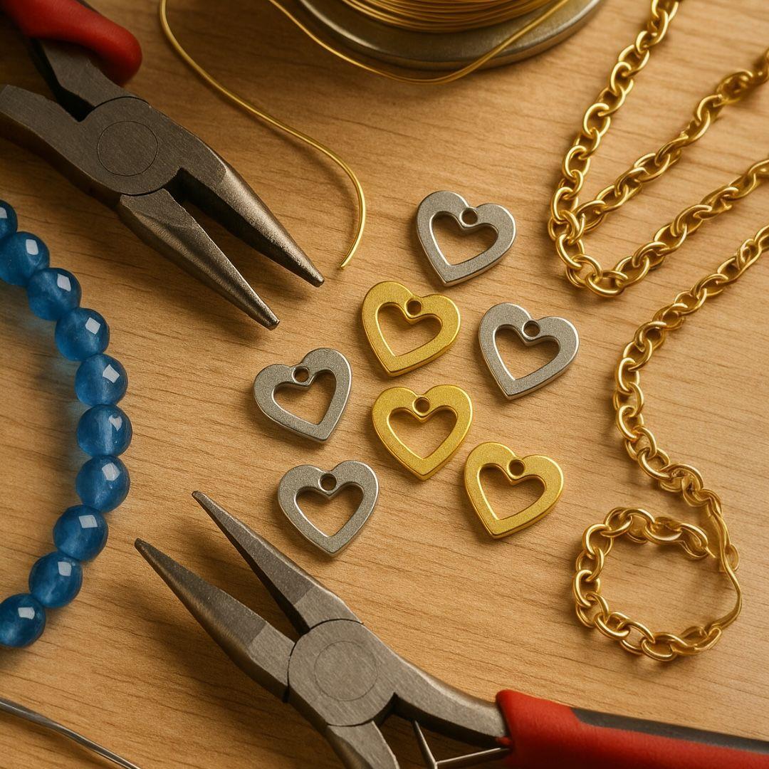 İnce Kalp Sallantı Pullar 5GR. Paket