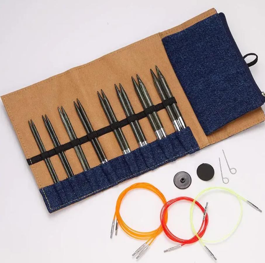 INDIGO WOOD Değiştirilebilir Misinalı Şiş Seti - (13CM)