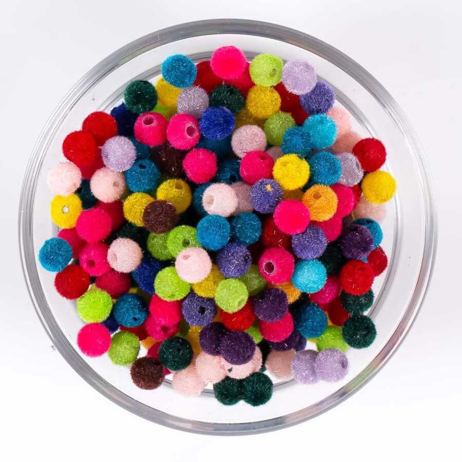 Kadife Boncuklar Miks Paket 10 Gram