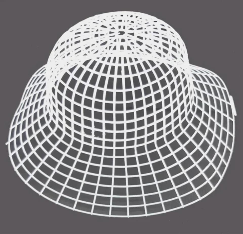 KANVAS PLASTİK ŞAPKA ŞEFFAF 35 CM