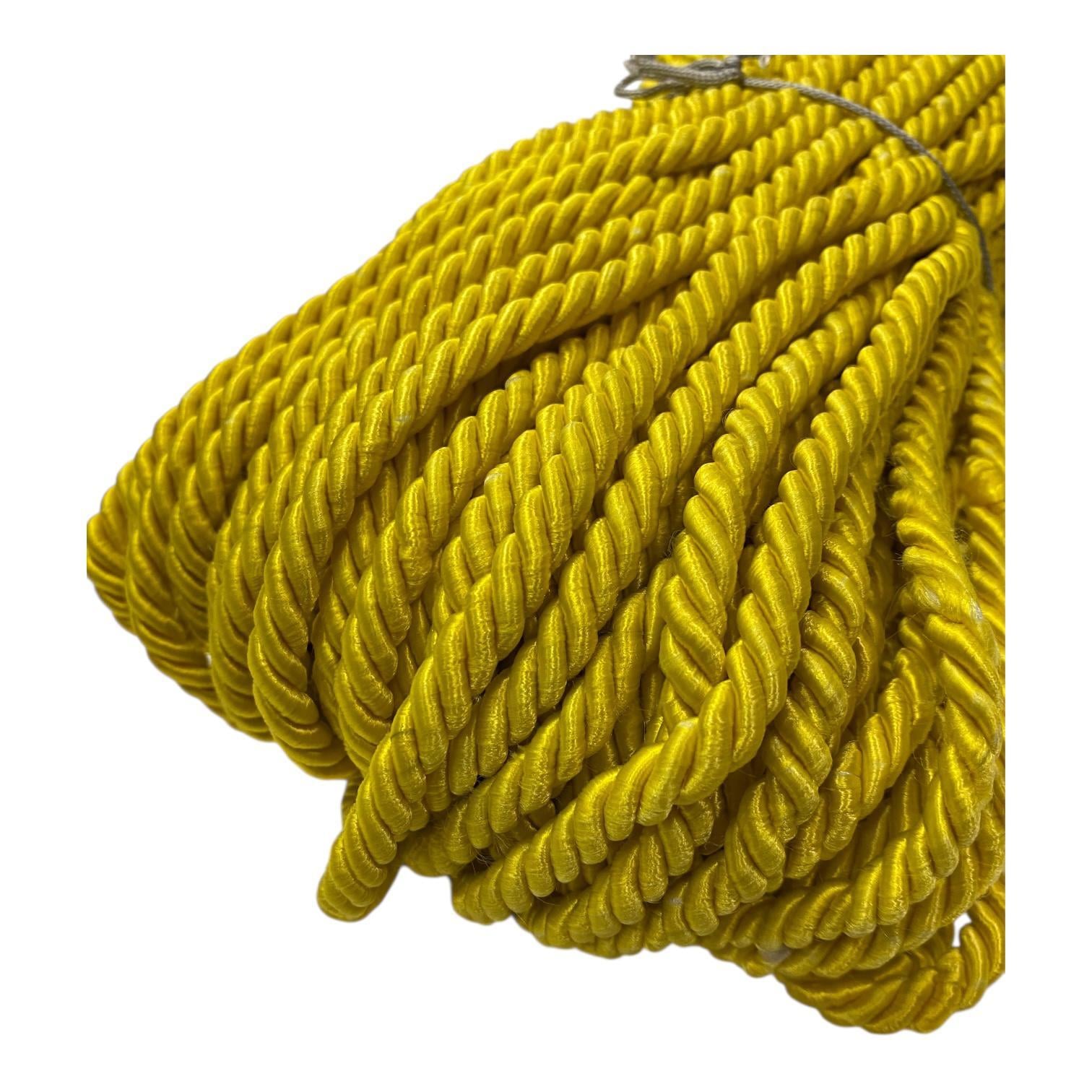 Kordon Halat İp 5 Metre Koyu Sarı - 6 MM