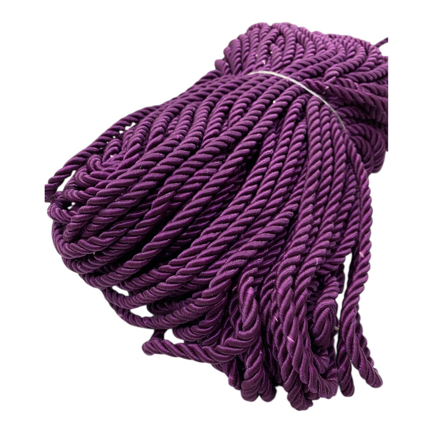 Kordon Halat İp 5 Metre Mürdüm - 6 MM
