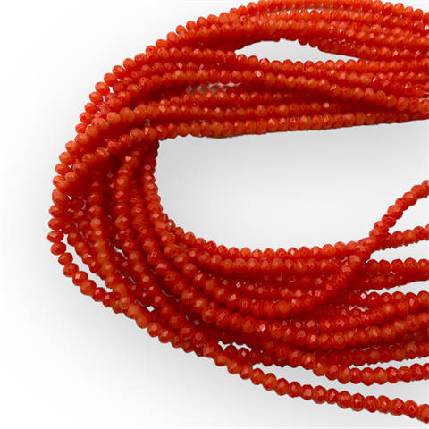 Kristal Boncuk, Kırmızı 6 MM