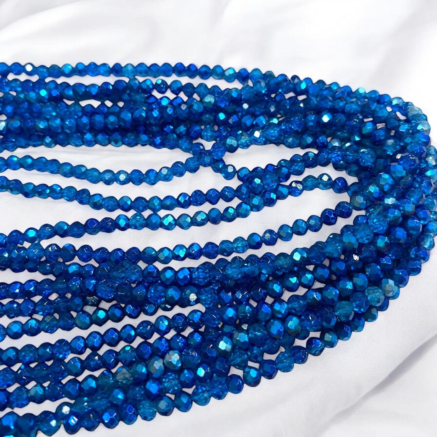 Kristal Dizi Cam Boncuk (3 mm) JanJan Jean