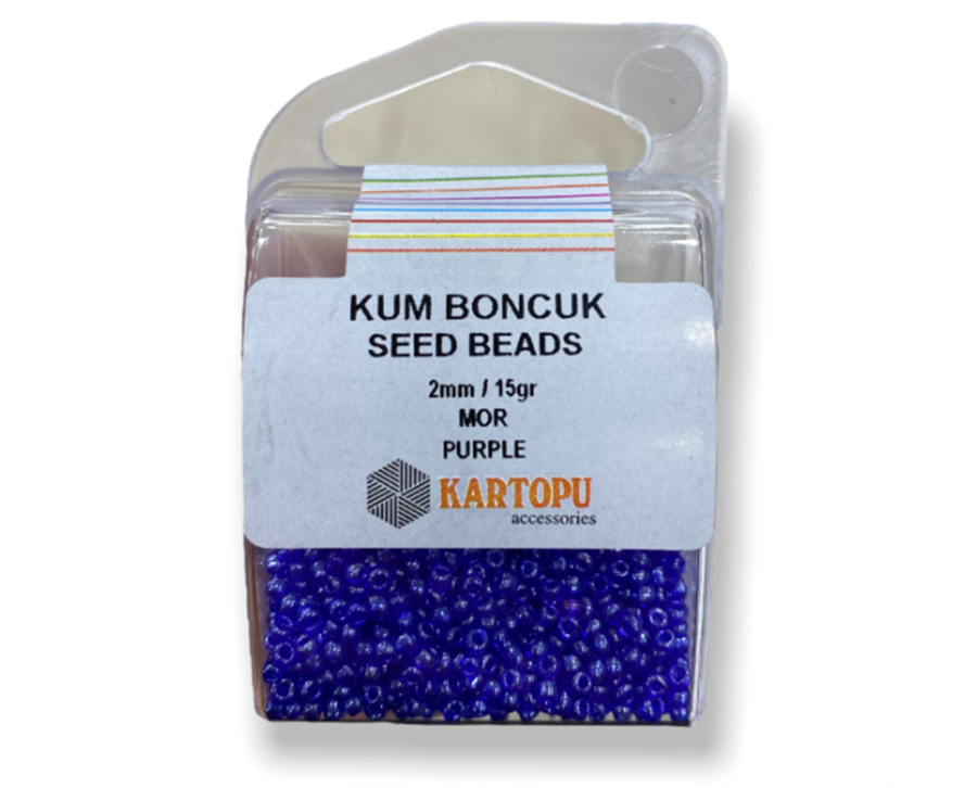 Kum Boncuk Seed Beads 15GR - Mor