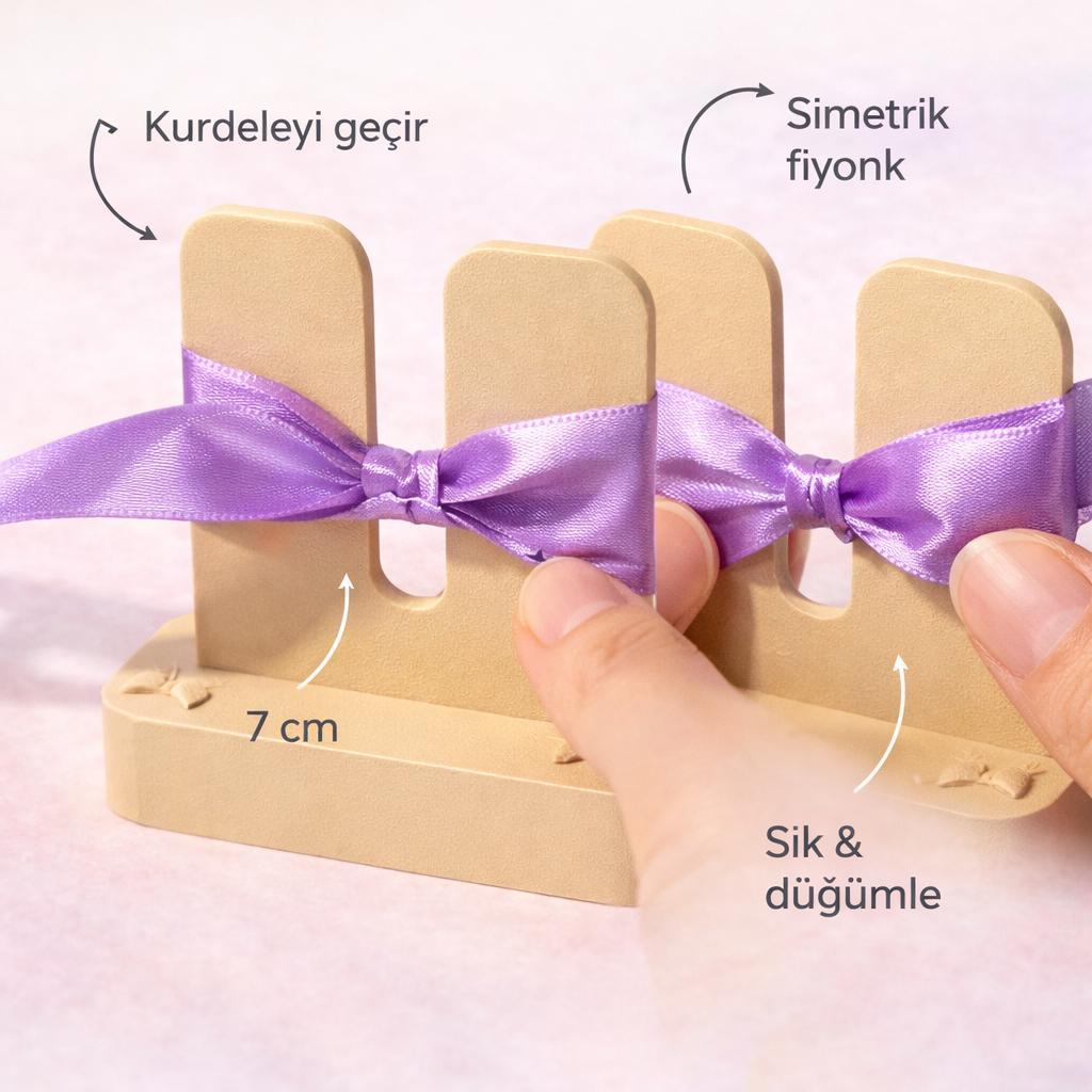 Kurdele Yapma Aparatı – Simetrik Fiyonklar İçin Pratik Yardımcı