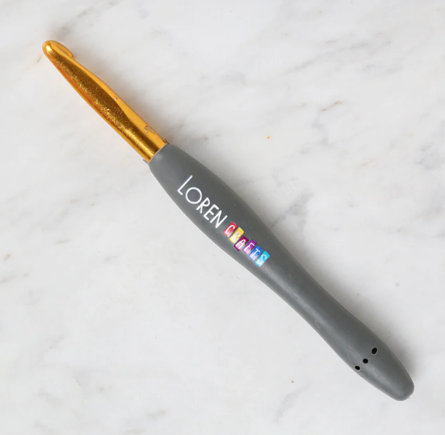 Loren Crafts 8 mm Altın Uçlu Yumuşak Saplı Yün Tığ