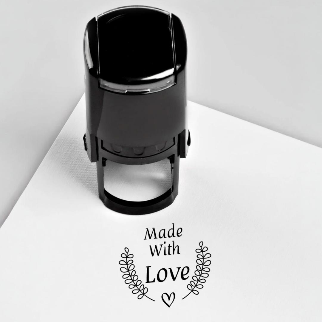 Made With Love Yazılı Kaşe / Mühür / Damga