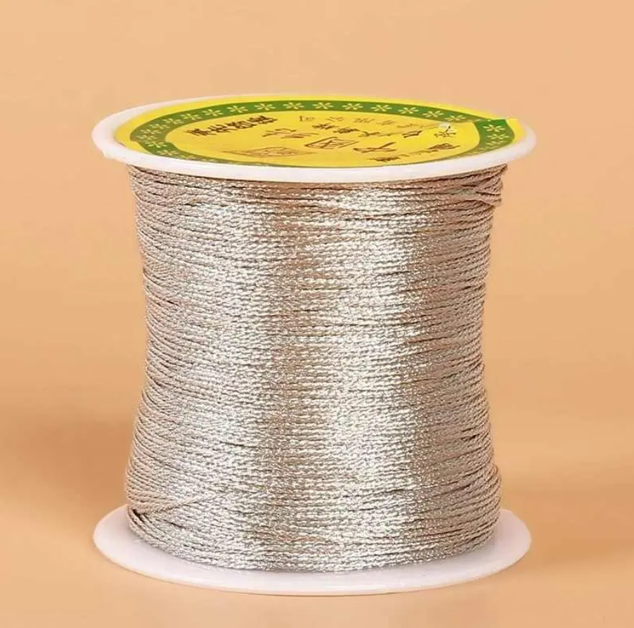 Makrome & Hediyelik, İnce Simli ip 1000 MT Bobin