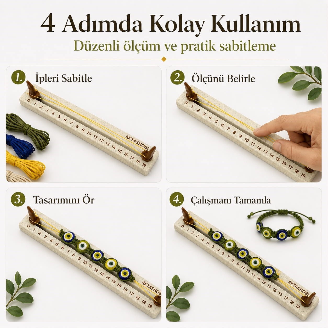 Makrome Tasarım, Ölçü ve Sabitleme Tezgahı No:1