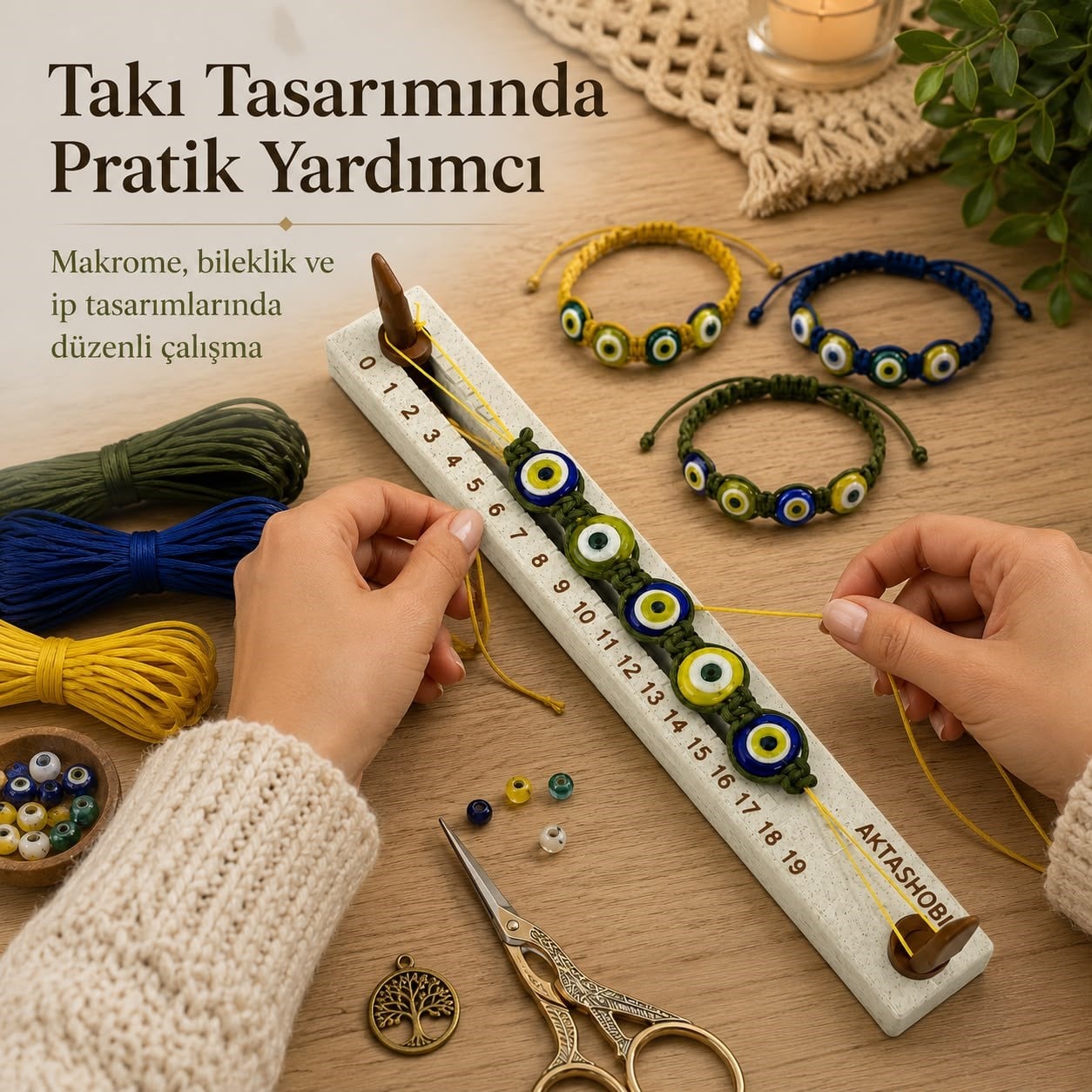 Makrome Tasarım, Ölçü ve Sabitleme Tezgahı No:1