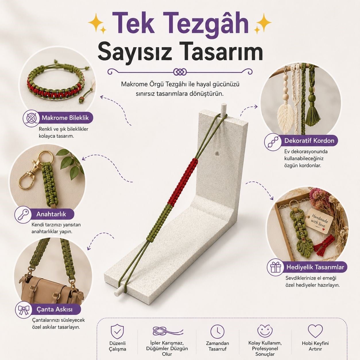 Makrome Tasarım, Ölçü ve Sabitleme Tezgahı No:2