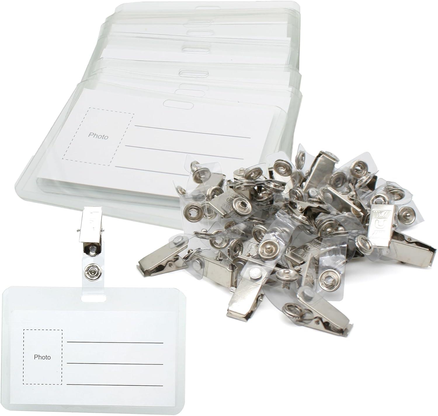 Maşalı Tip - Metal  Kart, Yaka Askılığı Klips