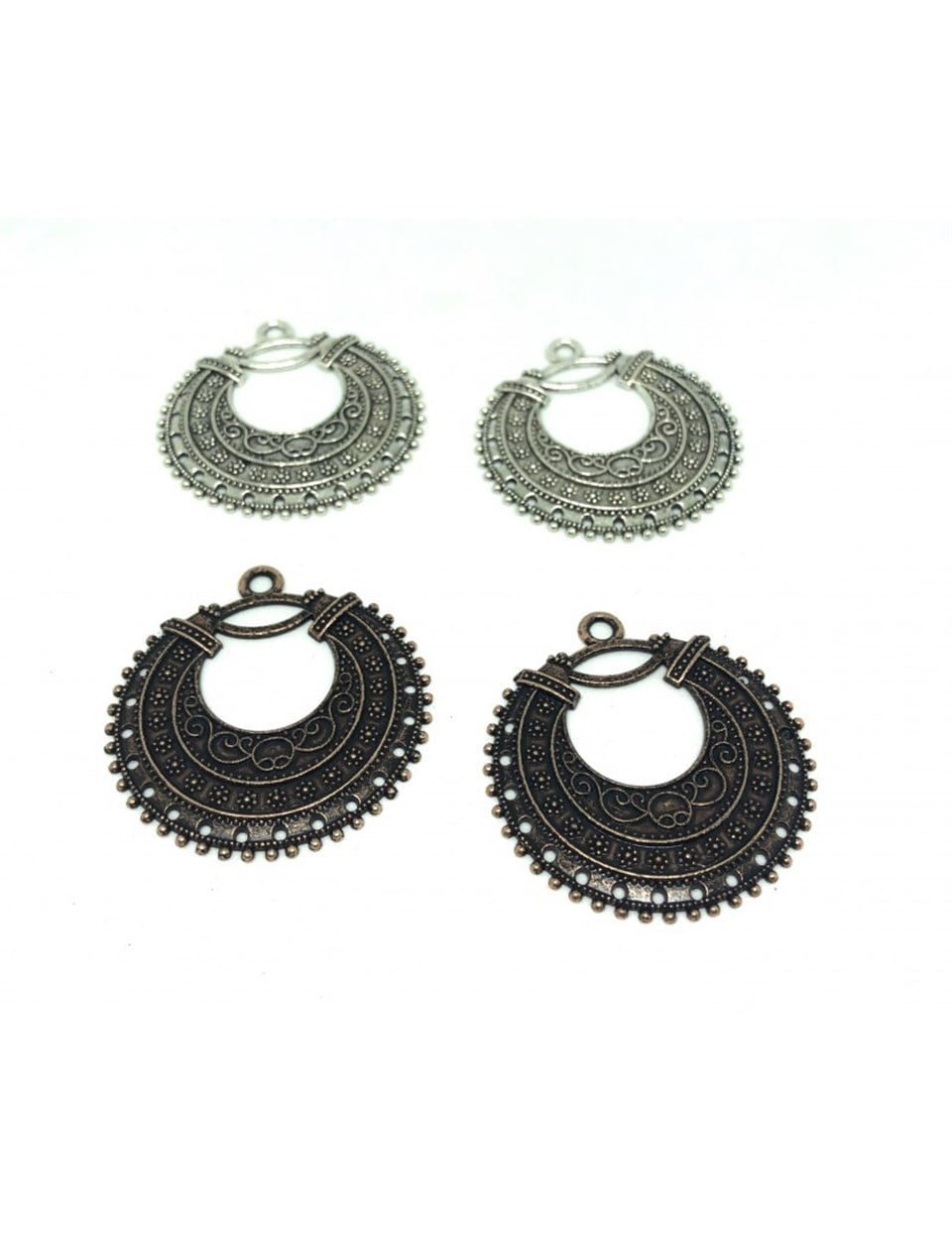 Metal Ara Halkalı İğne Oyası Model - 12