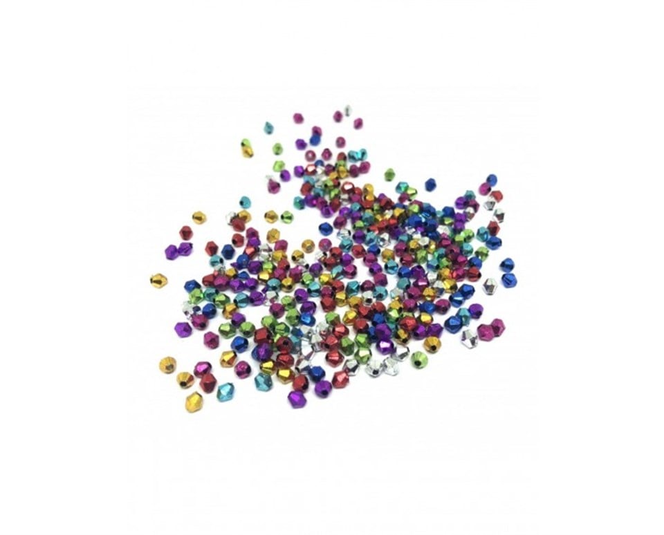 Metalize Renkli Boncuklar / 20 Gr Paket - 12