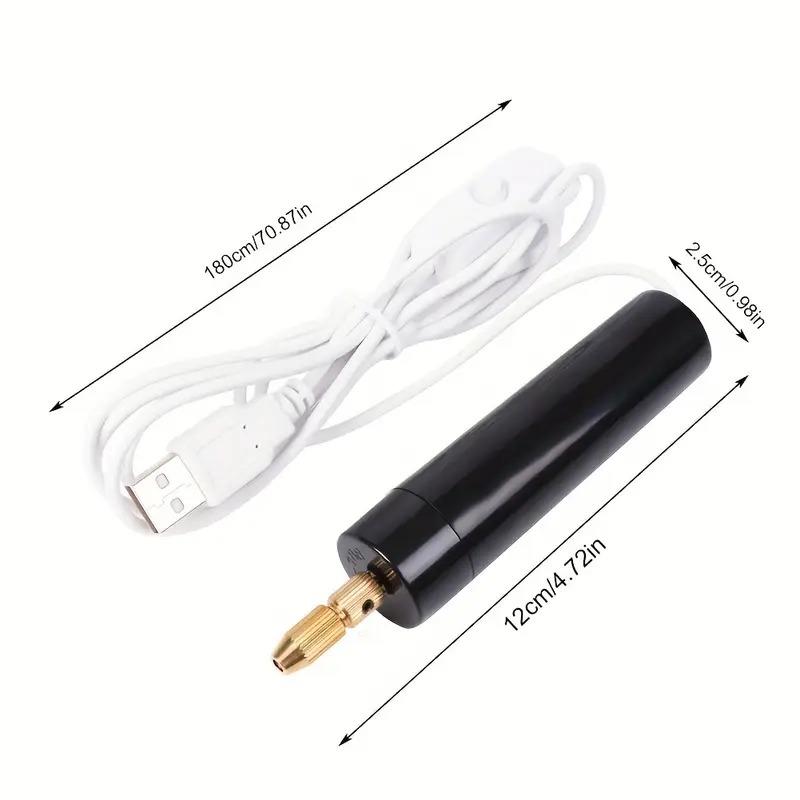 Mini Elektrikli El Tipi Matkap – USB Bağlantılı, Taşınabilir ve Pratik