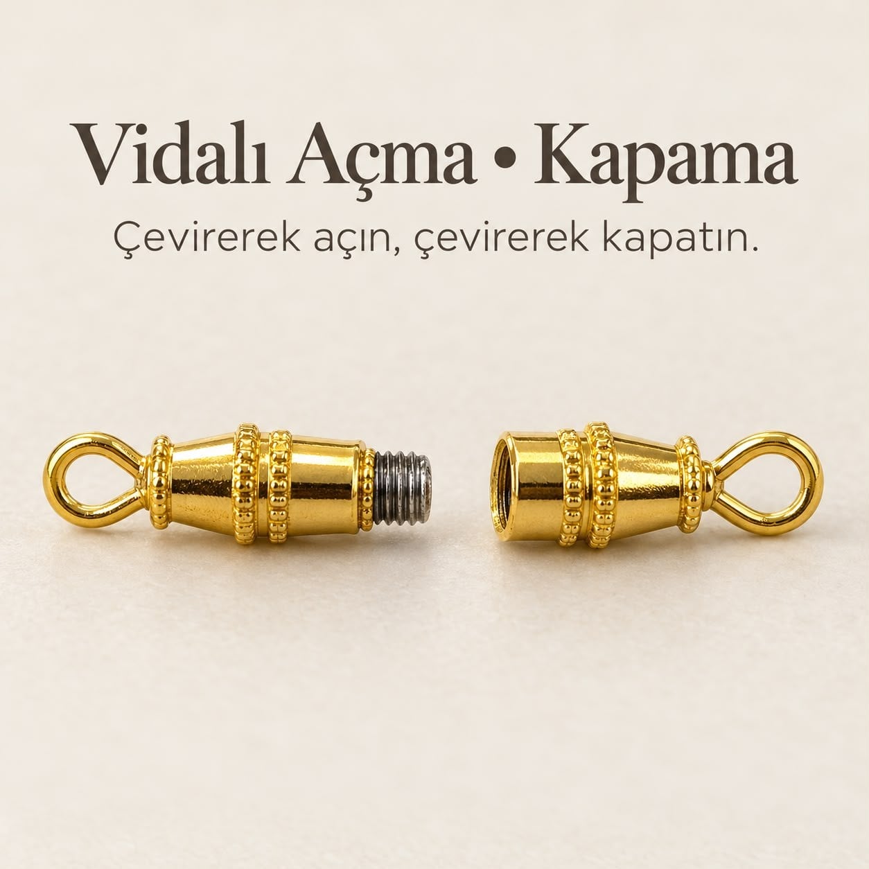 Minimal Vidalı Çelik Klips