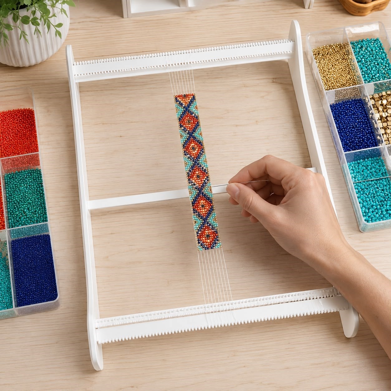 Motif Ustası 25x30 Düz XL – Boncuk Dokuma Tezgahı No:4