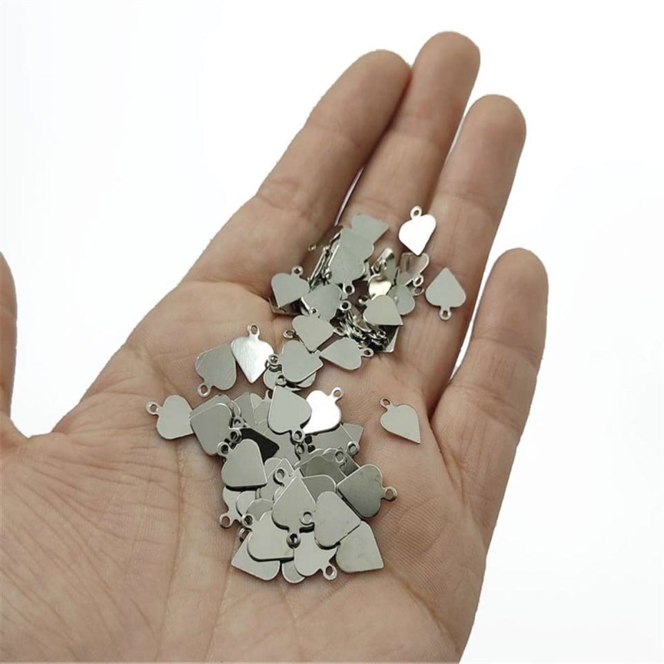 Nikel Kulplu Kalp Model - 6 Gram Paket