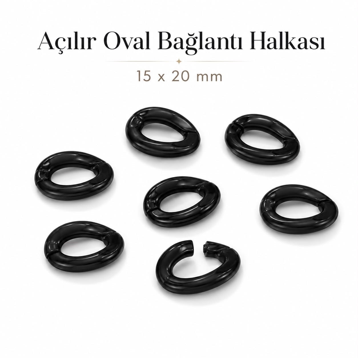 Oval Bağlantı Halkası 15 × 20 mm – Tasarımlarınızı Kolayca Birleştirin