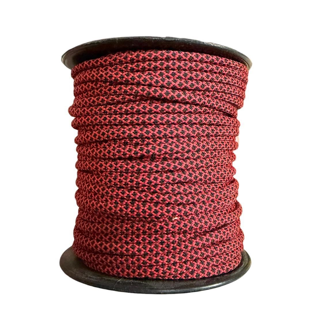 Paracord 3 MM Makrome İp - Alacalı Kareleme Kırmızı