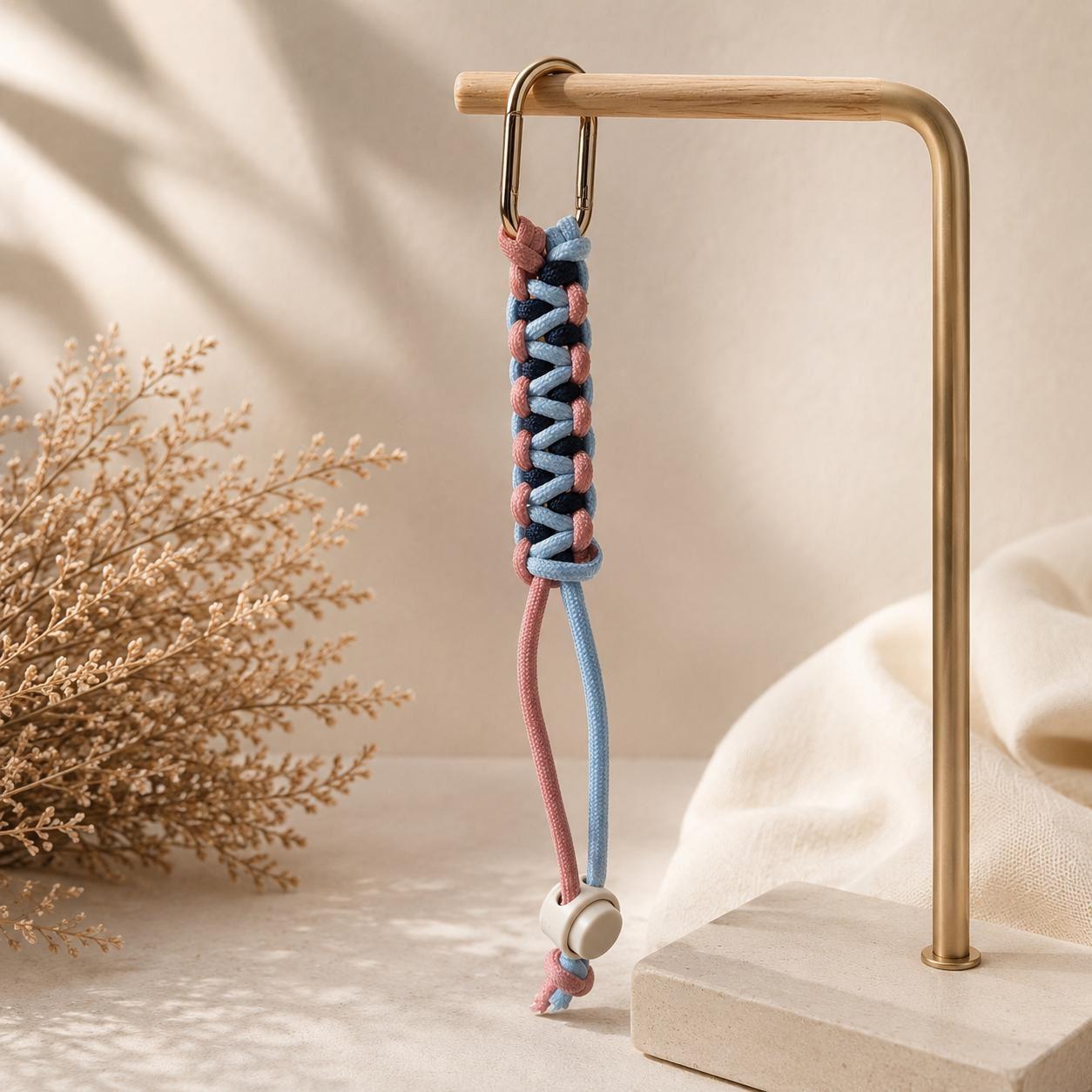 Paracord Outdoor Makrome Termos, Suluk, Matara veya Şişe  Askılığı No:38
