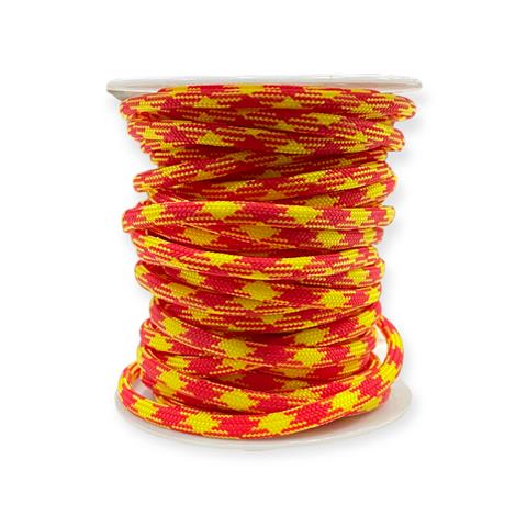 Paracord trend Makrome İp Alacalı Kırmızı ve Sarı