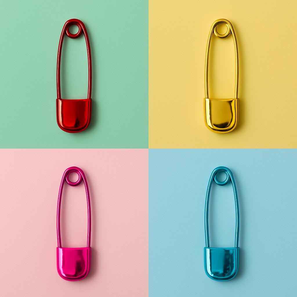 Paslanmaz Çelik Parlak Çengelli İğneler 5li Paket