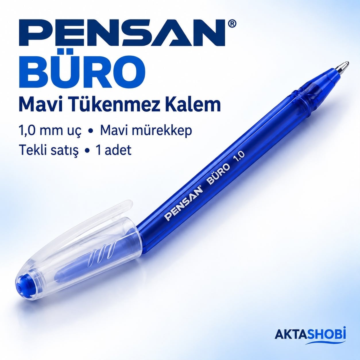 PENSAN BÜRO 1,0 mm Mavi Tükenmez Kalem
