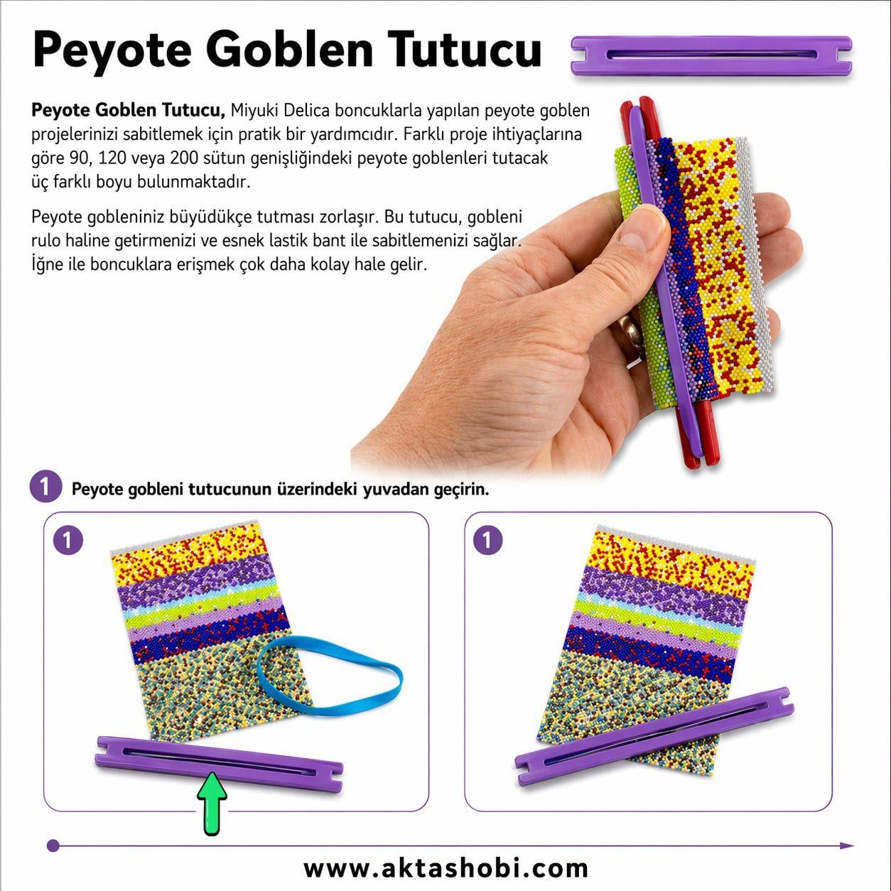 Peyote Dokuma Tutucu Seti x3 Boy