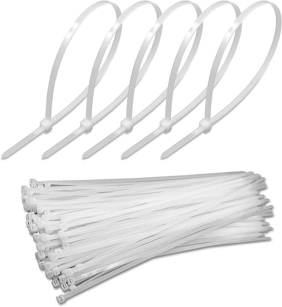 Plastik Kelepçeler, Kablo Bağlayıcı Cırt - 100 Adet