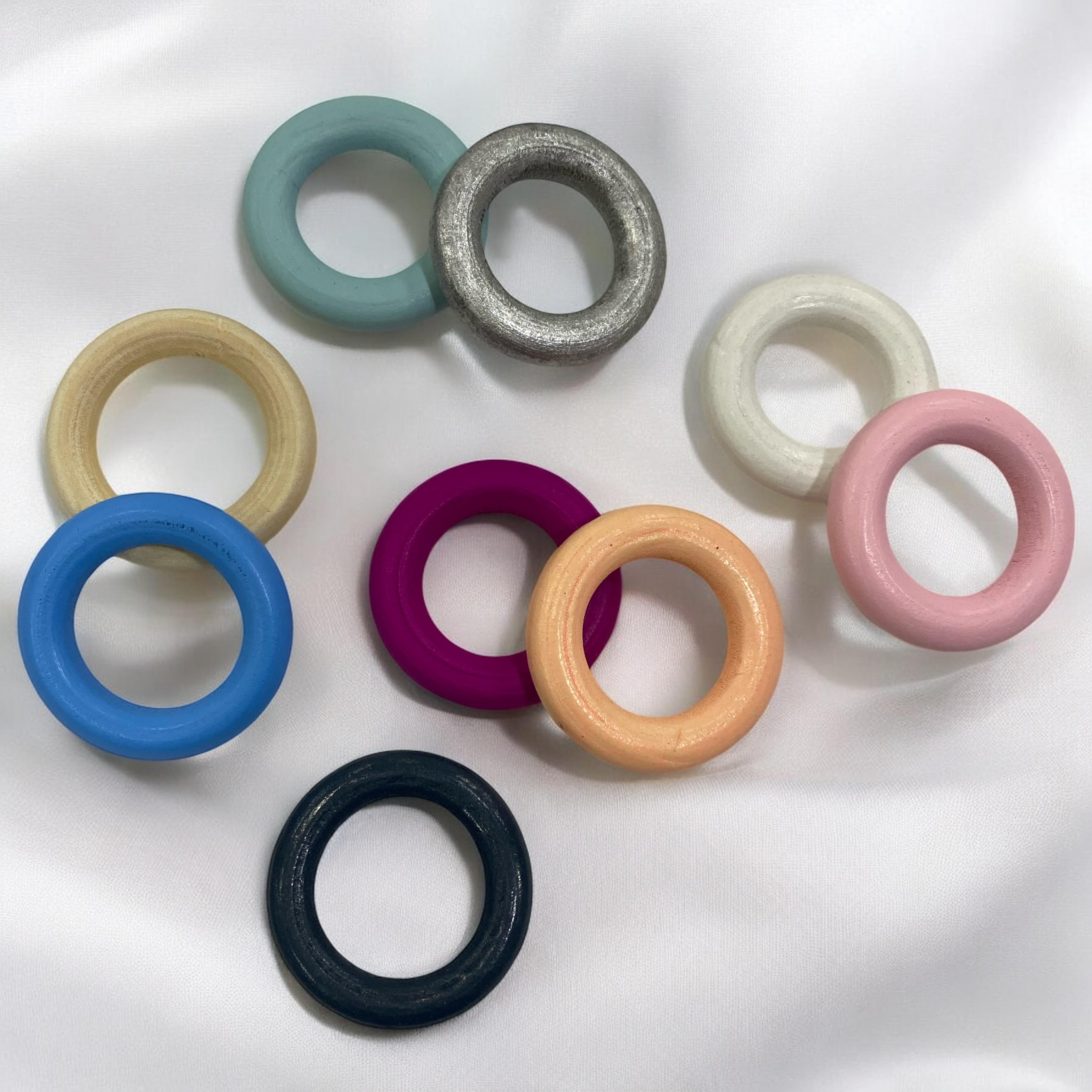 Renkli Ahşap Halkalar