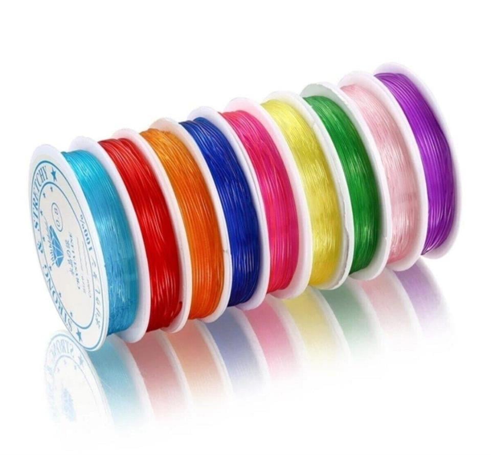 Renkli Lastikli Misina 10'lu Paket - 1.0 MM