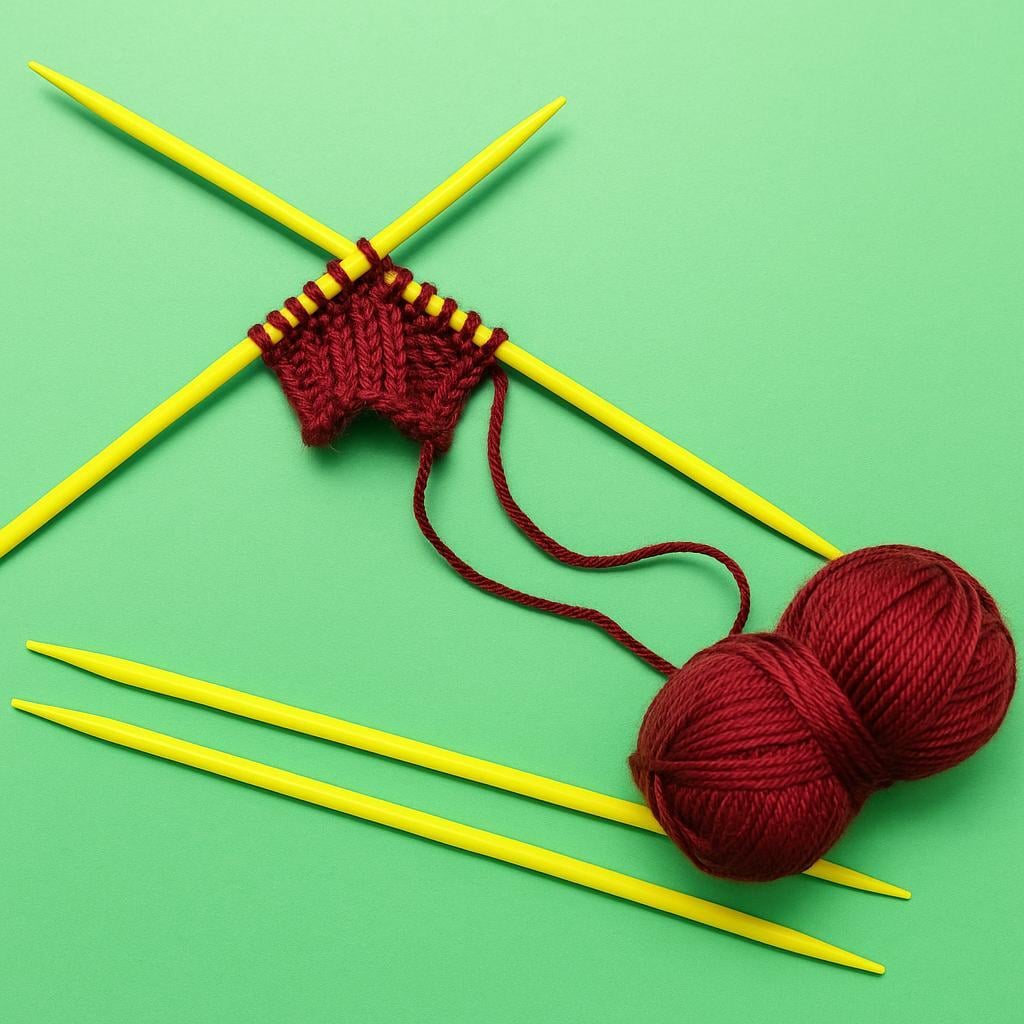 Renkli Plastik Örgü Şişleri – Hafif ve Dayanıklı 5li Set