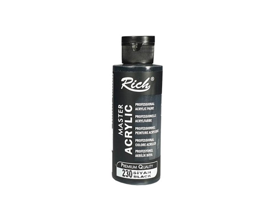 Rich Master Akrilik Boya 230 Siyah 120cc