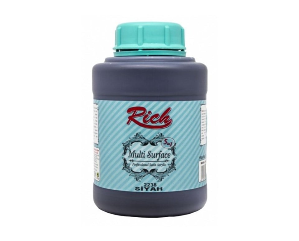 Rich Multi Surface 2238 SİYAH 1750gr Akrilik Boya 1250cc