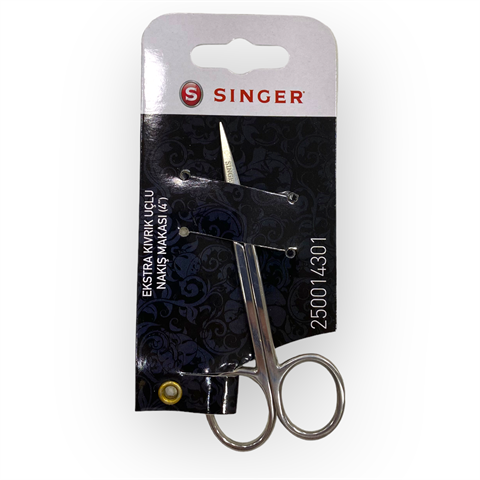 Singer, Eğik Uçlu Parlak Gümüş Makas