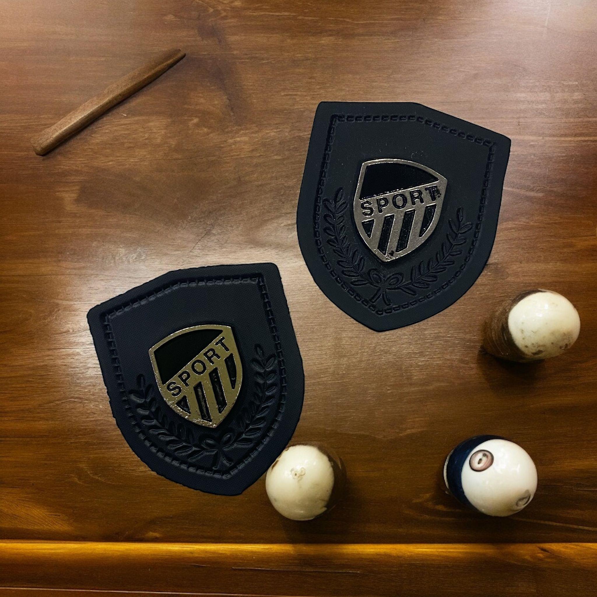 Sport Çizgili Siyah Deri Arma