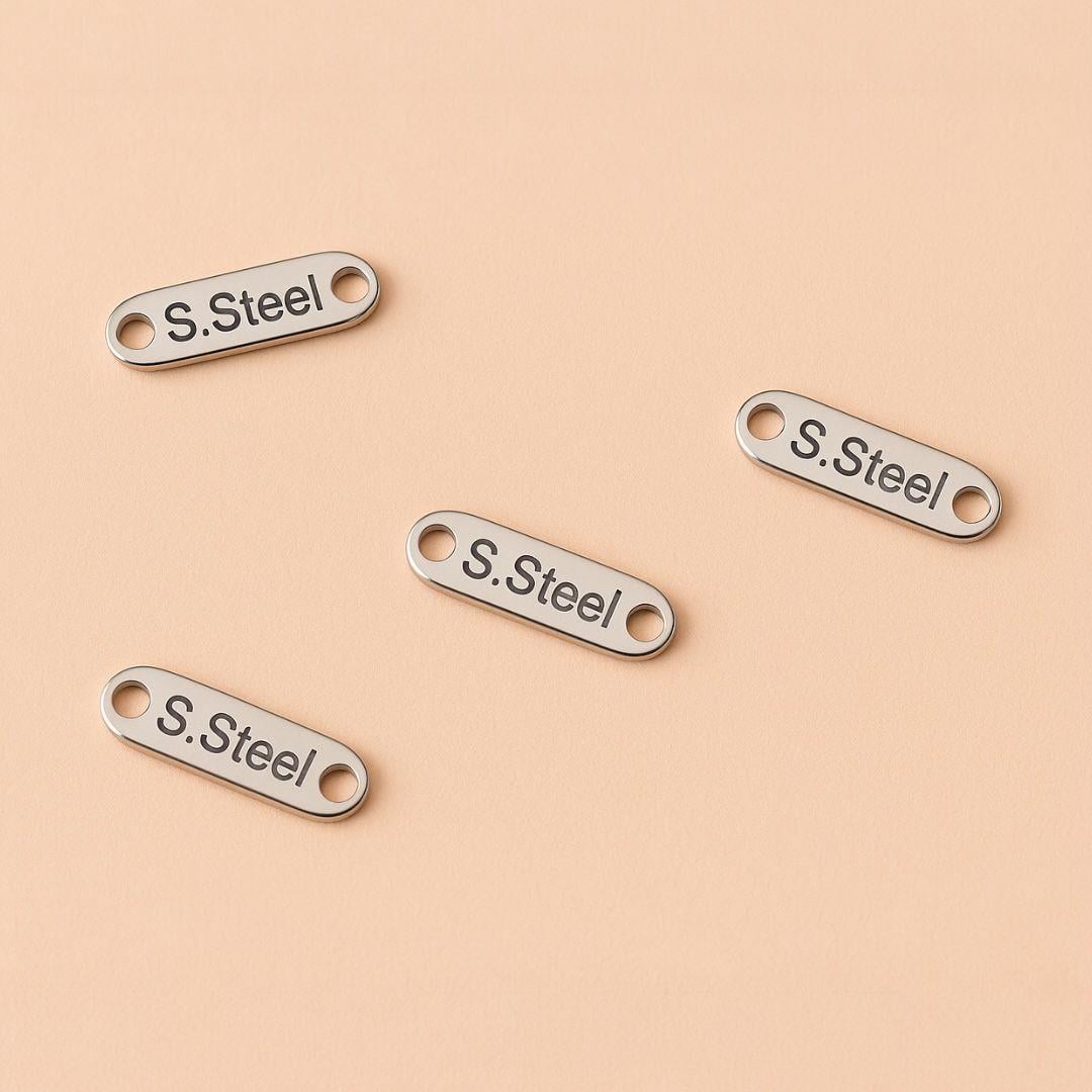 Stainless Steel - Çelik İmza Etiketi 5 Adet Paket
